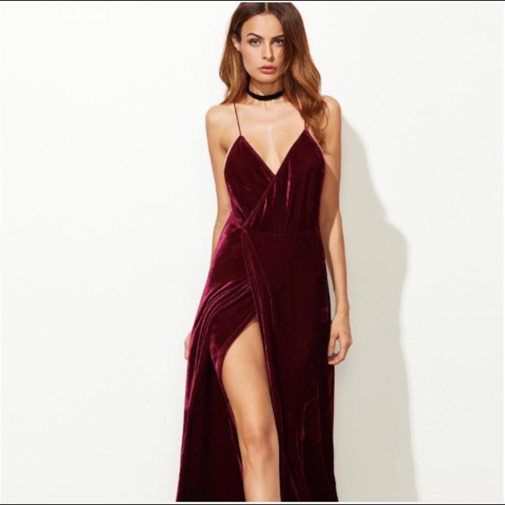 Strappy Velvet Dress
